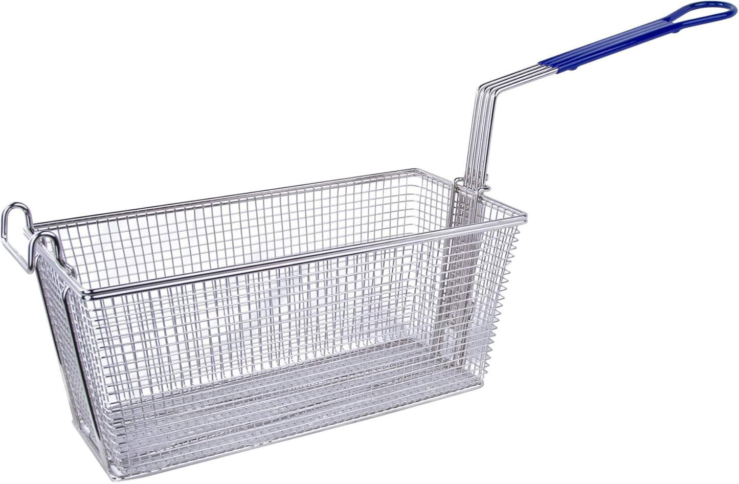 CLIVIA Deep Fryer Basket Only, 4 Pack Commercial Fry Baskets with Handle and Front Hooks, 13¼" x 6½" x 6" Frying Basket for Natural Gas Liquid Propane Deep Fryer