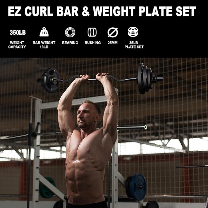 LIONSCOOL Premium 4ft/4.9ft/6ft Barbell for Strength Training and Olympic Weightlifting, 2 Inch Bar for Squats, Curls, Deadlifts, Presses, Hip Thrusts, 350lbs/500lbs/700lbs Weight Capacity