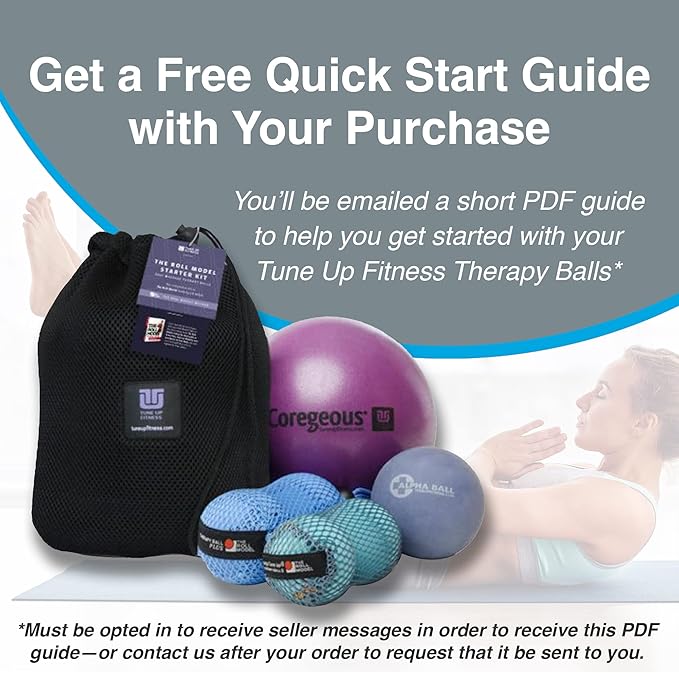 Tune Up Fitness – Alpha Twin Set in Tote | Larger Sized Yoga Massage Therapy Balls | Trigger Point Ball, Myofascial Release and Pain Relief for Upper & Lower Back, IT Band, QL, Hamstrings, Glutes