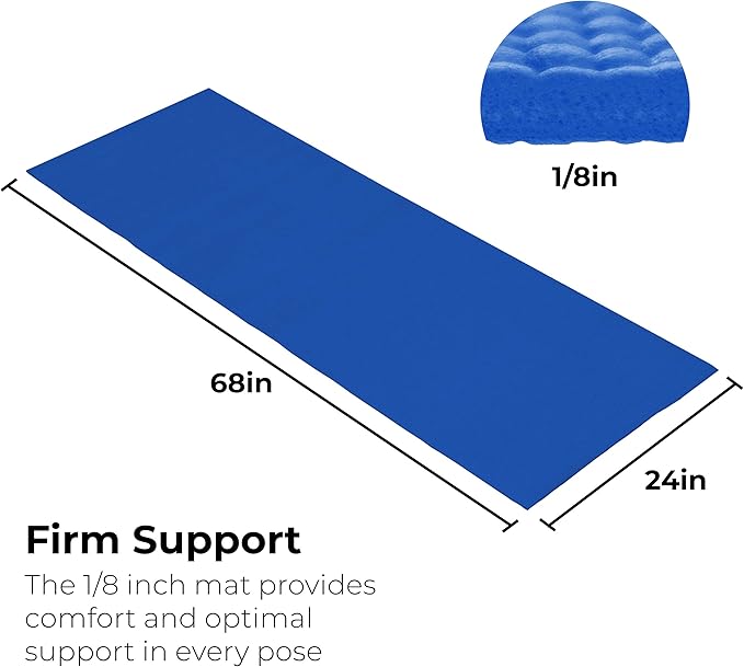 Hello Fit 10-Pack Yoga Mat, 68" x 24" Non Slip Exercise Mat, 4mm Thick Gym Mat for Fitness and Stretching, Bulk Non Toxic Yoga Mats for Schools and Studios