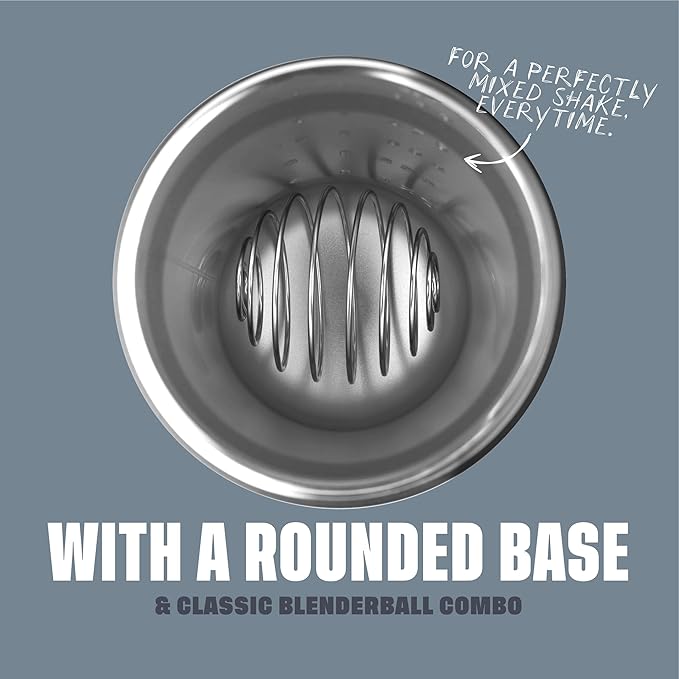 BlenderBottle Sport Insulated Stainless Steel Shaker Bottle with Wire Whisk, 24-Ounce, Navy – Protein Shakes & Hydration for Athletes & Fitness Enthusiasts, Easy Mixing, Keeps Drinks Cold, Lockable Lid