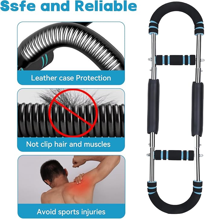 Twister Arm Trainer, Adjustable 66–110LB Arm Exerciser for Forearm, Chest & Triceps Strength, Portable Upper Body Workout Equipment for Home Gym & Office Fitness