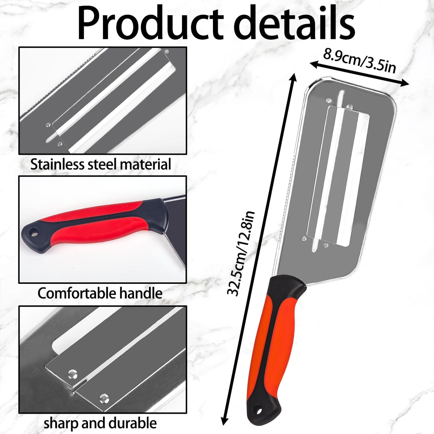 Julian Peeler for Vegetable, Multifunctional Vegetable Cutter Set – Stainless Steel Double-Layer Slicer with Julienne Peeler for Cabbage, Carrots, Potatoes – Kitchen Prep Tool Combo
