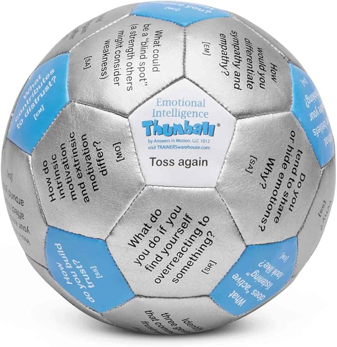 Trainers Warehouse 6" Thumball Collection, 32 Prompts for Conversation, Team Building, Relationship and Training