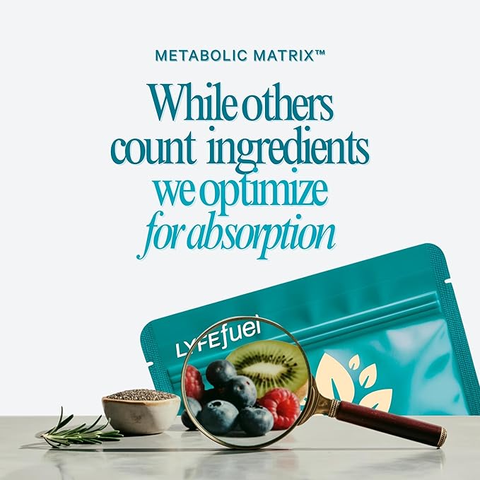 LyfeFuel All-in-One Essentials Nutrition Shake | Complete Meal Replacement Powder | 50+ Superfood Blend, 18g Plant- Based Protein - Vanilla, 24 Servings