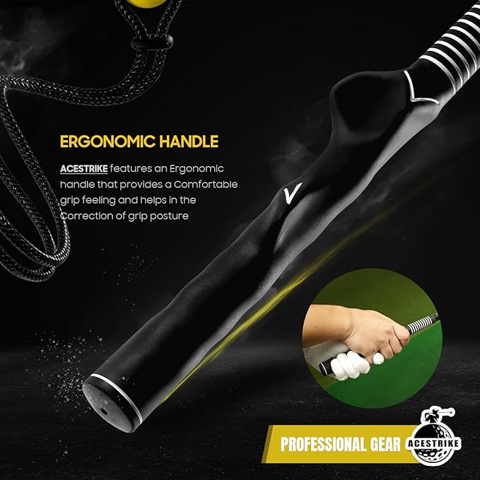 Golf Rope Swing Trainer, Golf Tyro Posture Corrector Professional Golf Training Aid, Master Tempo Golf Warm-Up Practice Equipment with Weighted Ball for Golfers of All Levels