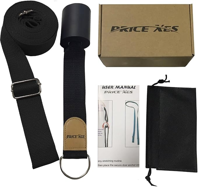 Door Flexibility & Stretching Leg Strap - Great for Ballet Cheer Dance Gymnastics or ANY Sport Leg Stretcher Door Flexibility Trainer Premium stretching equipment