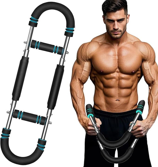 Twister Arm Trainer, Adjustable Arm & Chest Trainer for Men, Portable Twister Exerciser with Resistance Bands - Home Gym Equipment, Strength Training Tool for Upper Body Workout
