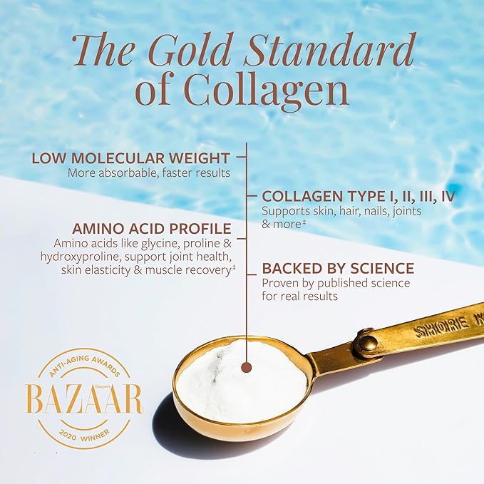 Premium Marine Collagen Powder with Type I II III and IV Hydrolyzed Peptides for Women Men Sustainably Sourced Wild Fish Unflavored Certified Halal Kosher - 4 Month Supply (Price 3 Months)
