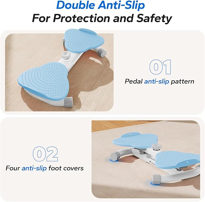 MERACH Waist Twister, Ab Machine with 300 lbs Weight Capacity, Abs Workout for Slim Waist and Core Ab Exercise, Noiseless Home Gym Exercise Equipment for Women Men