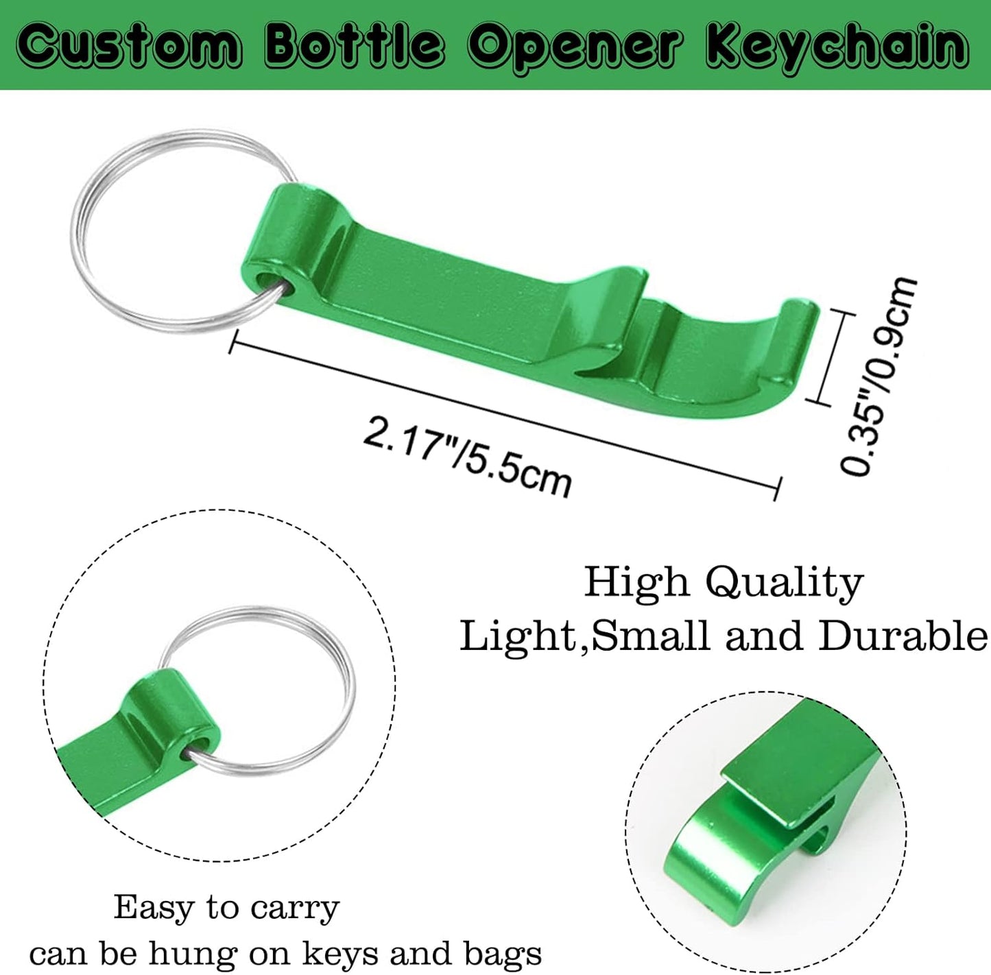 30PCS Personalized Bottle Opener Keychain Bulk Custom Beer Bottle Opener with Logo Text Engraved Wedding Bottle Opener Favors Customized Gifts for Guests Baby Shower Birthday Party-Assorted