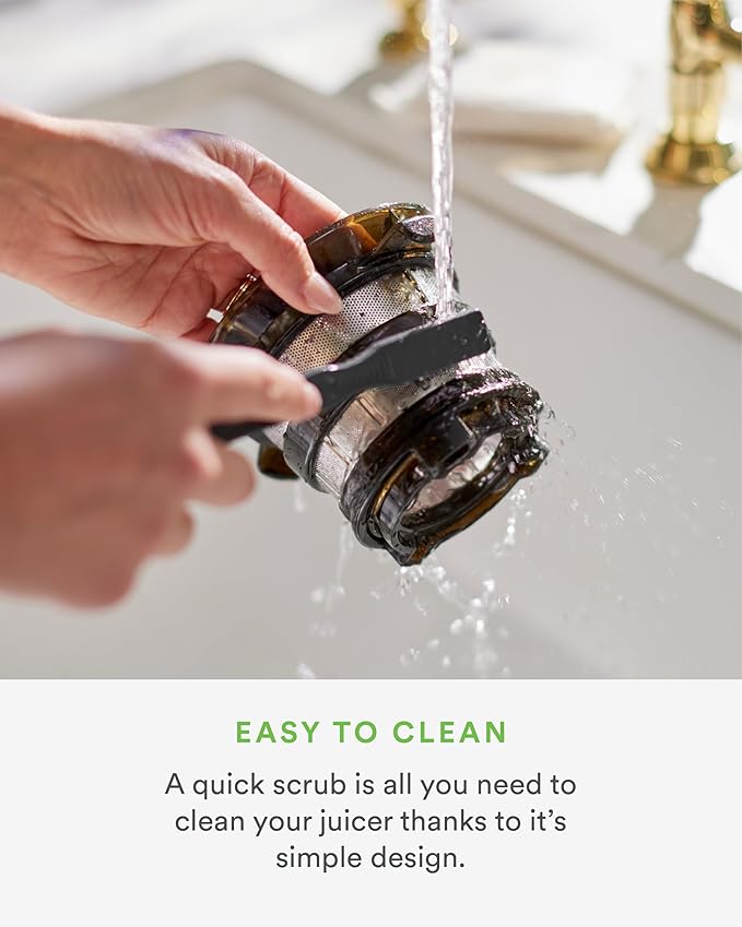 Nama J2 Cold Press Juicer – Self Feeding for Hands-Free Operation with Wide Mouth Hopper for Whole Recipe Loading, Zero Waste Masticating Juicer For More Juice, Less Pulp – Easy Cleanup & Assembly