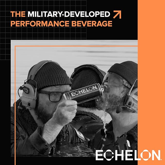 Echelon Pre-Workout Energy Drink - 12-Pack, Mango Reaper - Peak Performance, Sustained Energy, Focus and Endurance Dietary Supplement - 300mg of Caffeine, Beta-Alanine, L-Theanine & Fiber - Vegan