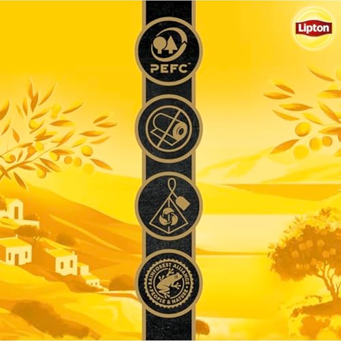 Lipton Black Tea Peach Mango, Pyramid Tea Bags, Flavored Teabags for a Refreshing Cup of Tea, 80 Total Tea Bags (20ct - Pack of 4)