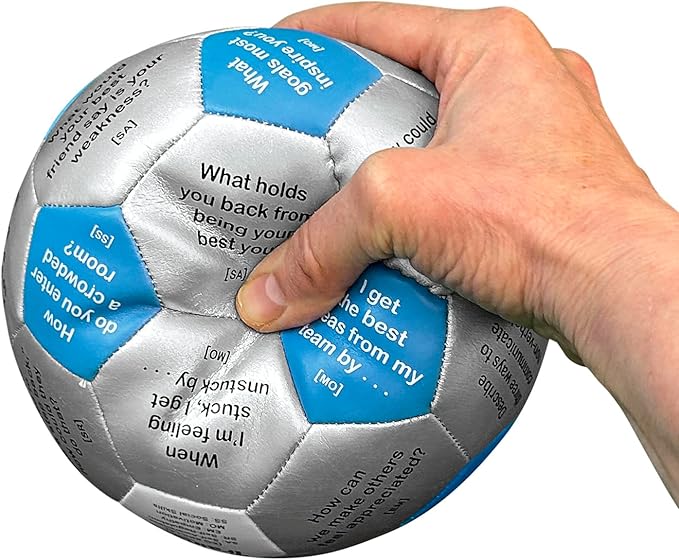 Trainers Warehouse 6" Thumball Collection, 32 Prompts for Conversation, Team Building, Relationship and Training