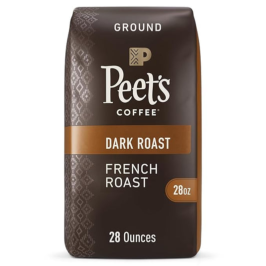 Peet's Coffee, Dark Roast Ground Coffee - French Roast 28 Ounce Bag