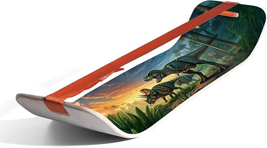 GIBBON SlackBoard - GiBoard Balance Board Kids & Adults - Slackline Balance Trainer - Slack Board Core Workout Equipment Home Gym Training - Standing Desk Exercise - Yoga, Agility, Pilates & More