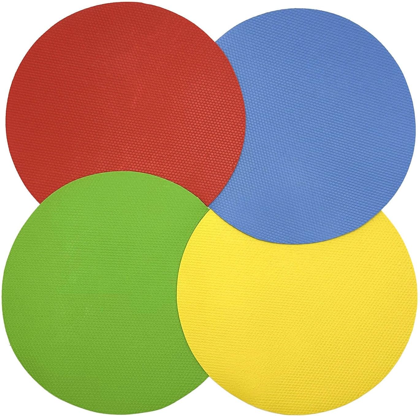 4 Pack Rubber Jar Opener Grippers, 4.9 Inch Round Bottle Opener, Jar Opener for Seniors with Arthritis(Blue,Red,Green,Yellow)