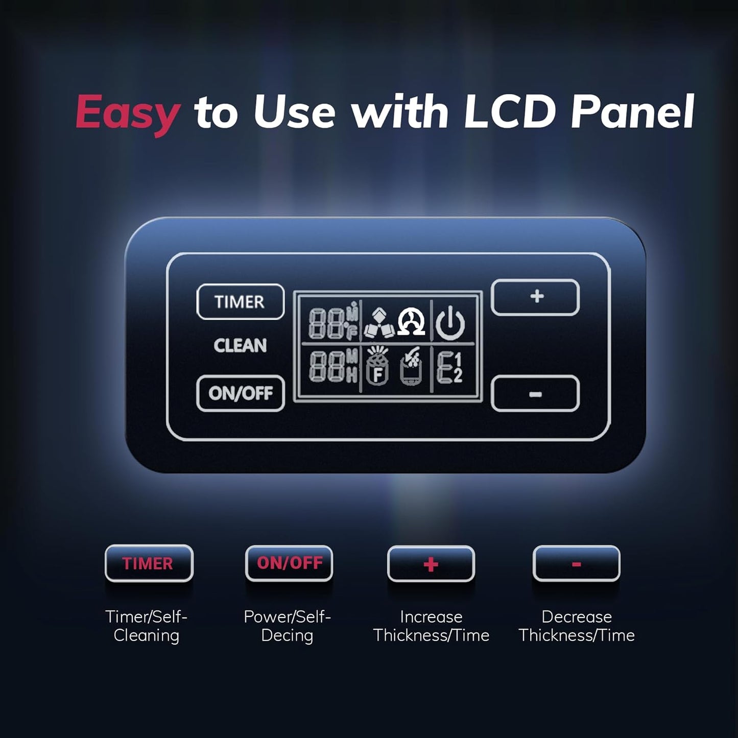 Commercial Ice Maker Machine, 100lbs/Daily Ice Production Under Counter Ice Maker, Self-Cleaning, Timer Stainless Ice Machine with 33lbs Ice Storage, Ideal for School, Home, Bar, RV