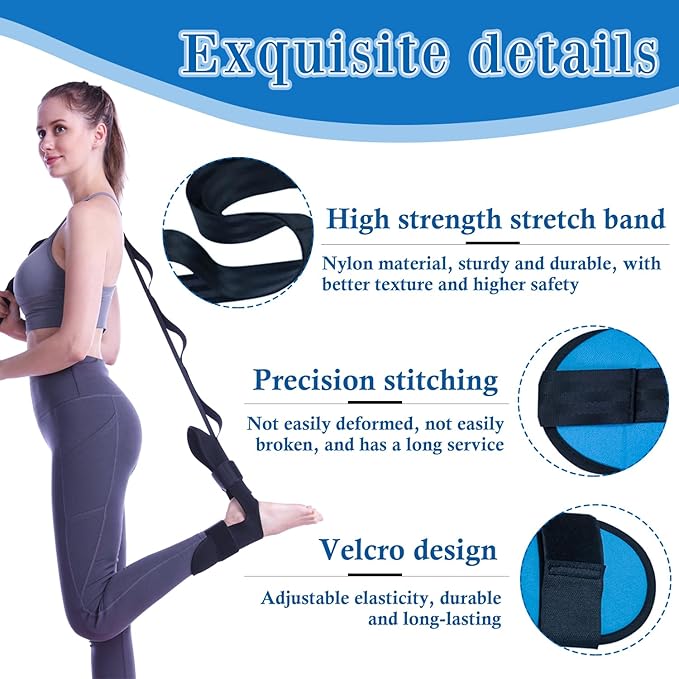 Foot and Calf Stretcher- Foot Rocker,Stretching Strap for Plantar Fasciitis Stretcher
