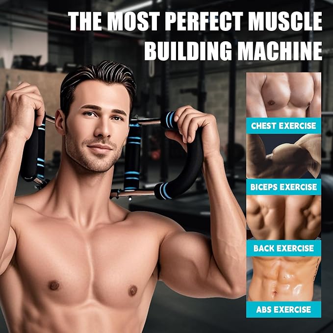 Twister Arm Trainer, 40-100lb Adjustable Chest Workout Equipment, Portable Power Twister Bar, 2025 New Adjustable Twister Arm Chest Exerciser，Detachable Design Fitness Anywhere