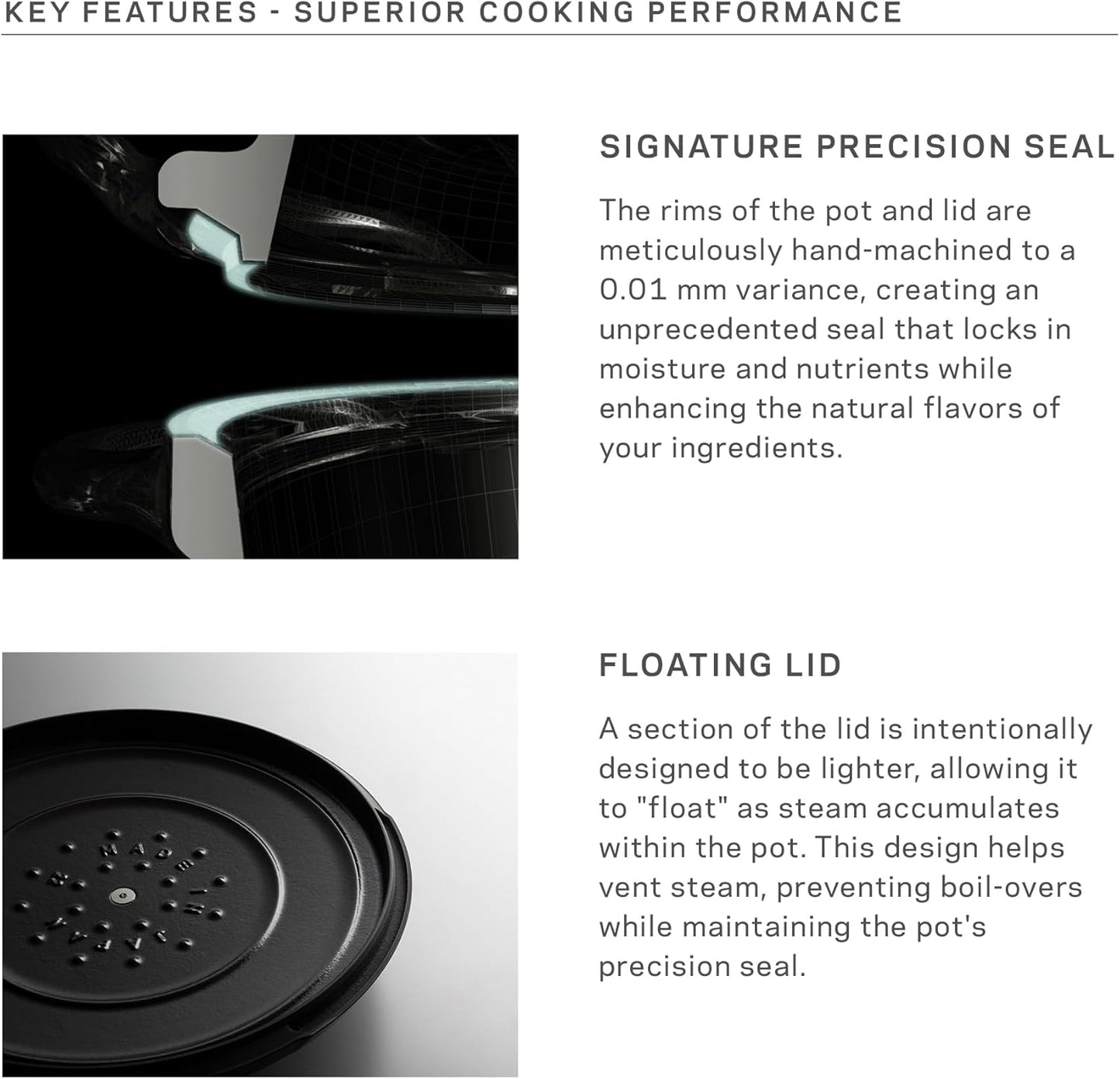 Vermicular Oven Pot 2.0 | Lightweight Enameled Cast Iron Pot | 22cm (3.7 Qt) | Non-Toxic | Induction-compatible | Dutch Oven | Made in Japan | Deep Ocean Blue