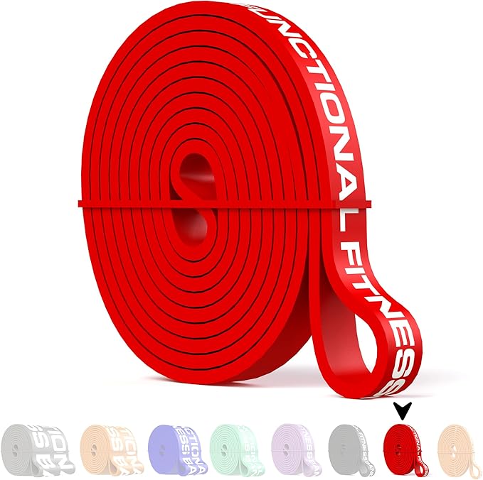 Functional Fitness Pull Up Assist Resistance Bands | Heavy Duty Exercise Bands for Powerlifting, Mobility, and Stretching | Travel Friendly Resistance Bands for Workout