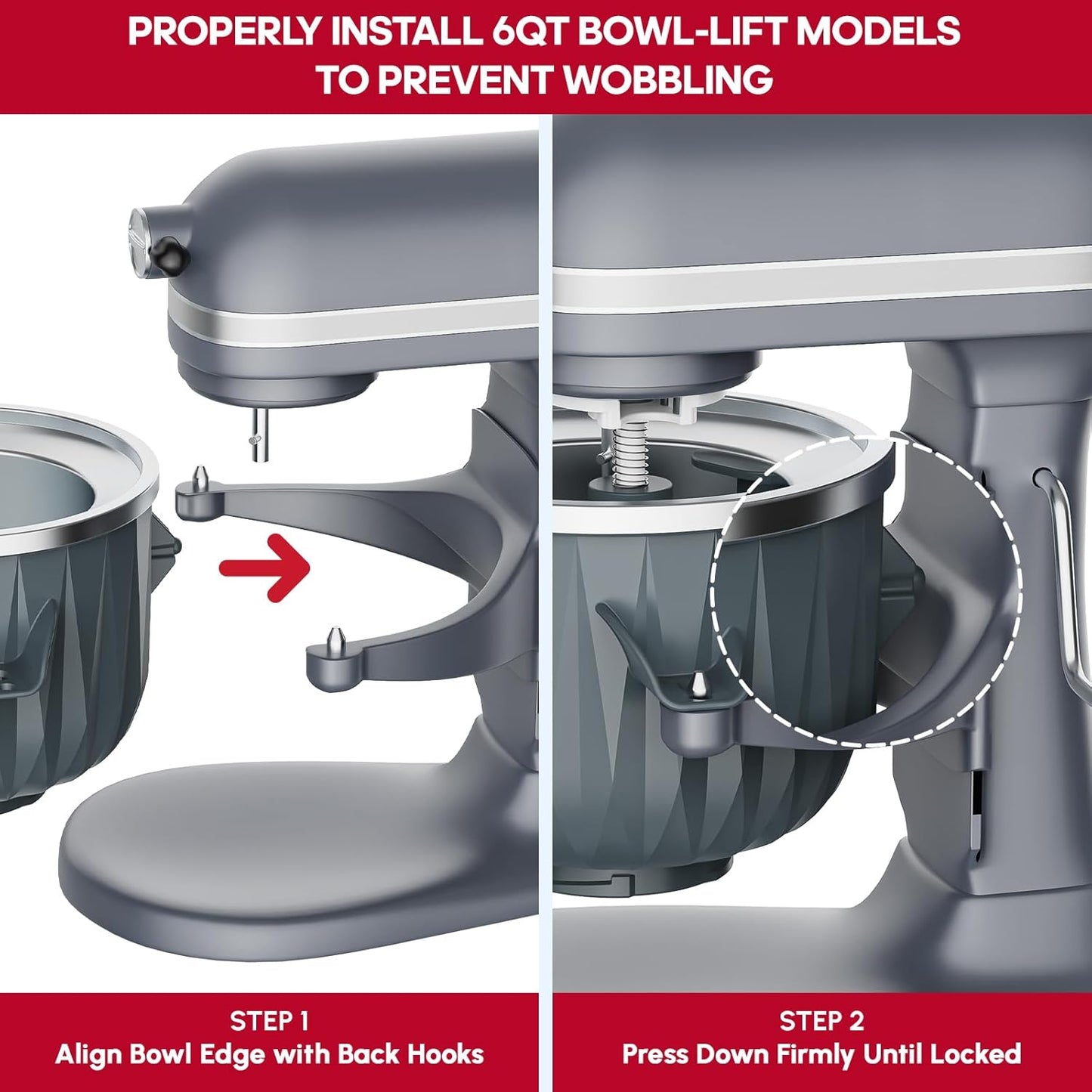 InnoMoon Ice Cream Maker Attachment for KitchenAid Stand Mixer, Compatible for Kitchenaid 4.5QT/5QT/6QT/7QT Stand Mixer, 2-Quart Frozen Yogurt, Sorbet Gelato Maker, Kitchen aid Ice Cream Maker (Gray)