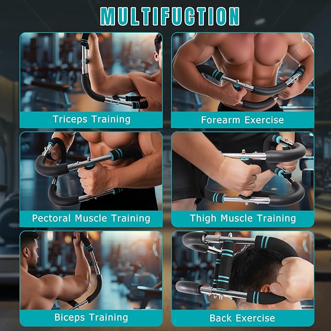 Twister Arm Trainer for Men, Adjustable Chest Shoulder Workout Equipment, Detachable Forearm Exercise Strengthener Fitness Equipment for Home Gym