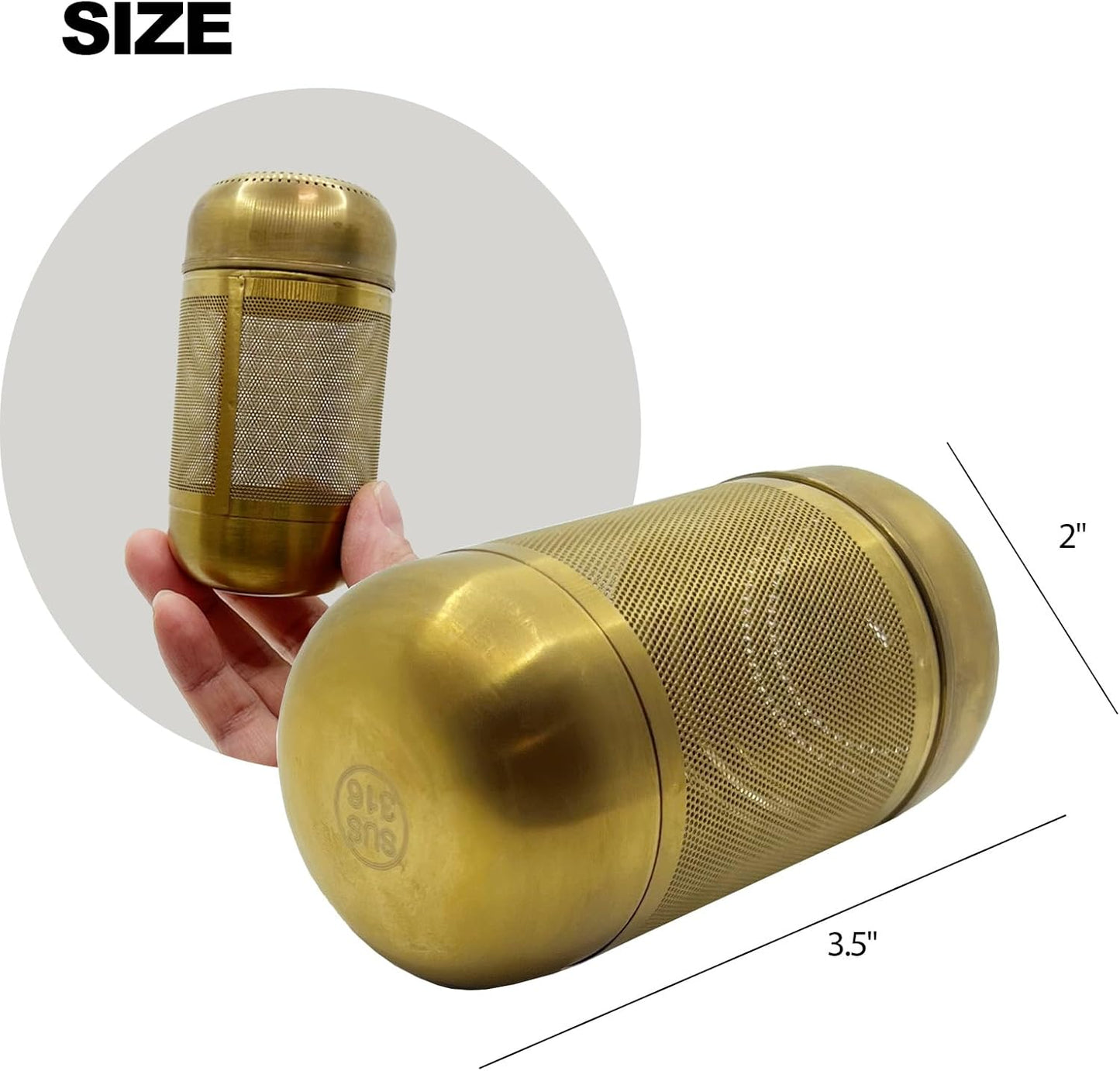 316 Stainless Steel Ion-Plated Fruit Infuser Insert &Tea Infuser for Loose Leaf,Compatible with Stanley,Hydro Flask,Iron Flask, Takeya,ThermoFlask，Reusable Filter for Herbs, Lemon, Cucumber