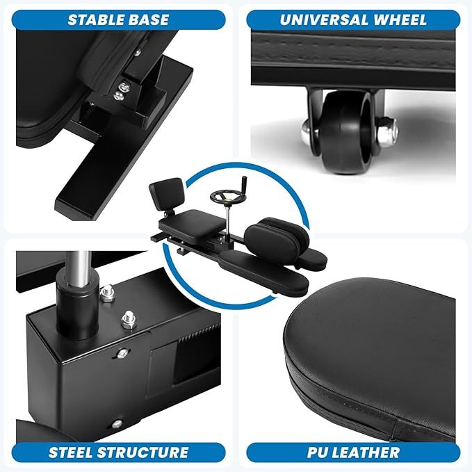 Leg Stretcher Machine, 330 LBS Hip Flexor and Leg Stretcher Machine for Improved Flexibility, Heavy Duty Split Machine Adjustable for Splits Training at Home