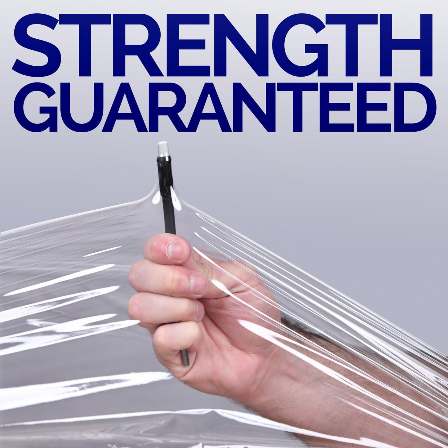 International Plastics Co. 15" Plastic Stretch Film Wrap with Tension Handles 1200ft Each 500% Stretch Clear Cling Durable Adhering Packing Moving Packaging Heavy Duty Shrink