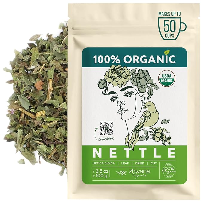 Organic Nettle Leaf Tea (3.5oz) - Stinging Nettle Tea Organic - Urtica Dioica Herb - Te de Ortiga – Natural Cleansing, Allergy, Fluid Balance