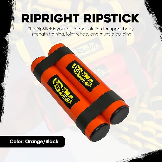 RipStick, Workout Equipment for Joint Rehab, Shoulder and Resistance Training, Muscle Building and Core Workout Equipment with 6 Adjustable Resistance Bands