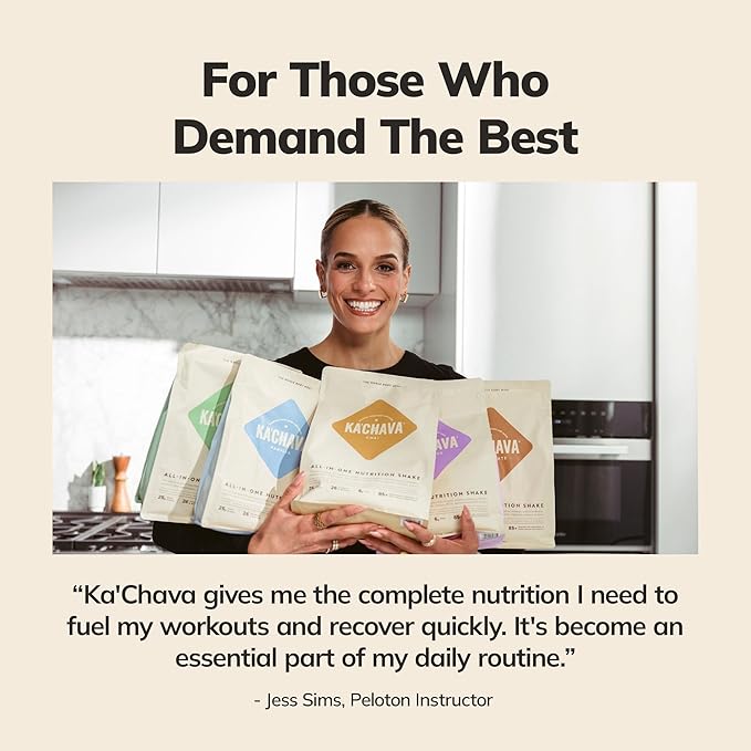 Ka’Chava Whole Body Meal Shake Vanilla 2 lb – Vegan Protein Powder with 85+ Superfoods & Greens – Plant-Based Meal Replacement with Probiotics & Digestive Enzymes – Gluten & Dairy Free (15 Servings)