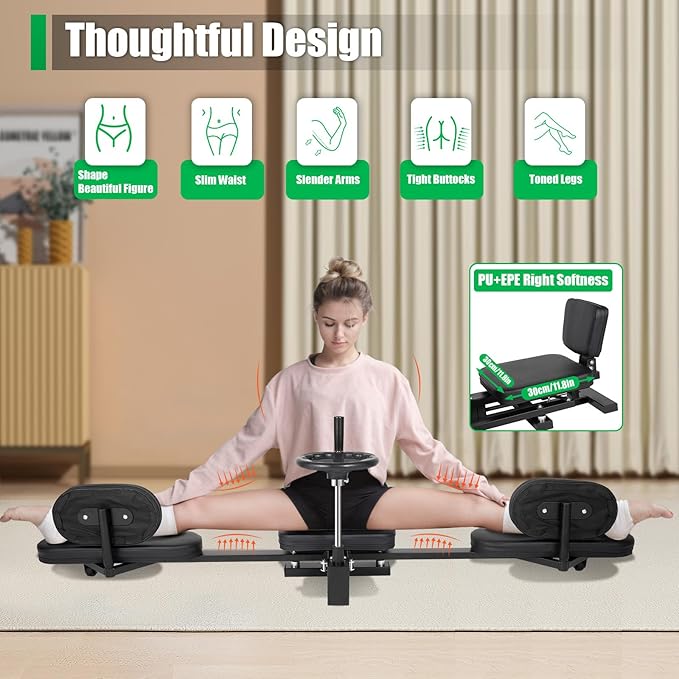 Leg Stretcher,Heavy Leg Stretcher Leg Split Machine,Flexibility Stretching Equipment Fitness Equipment for Fitness Beauty, Ballet, Yoga, Leg Stretcher Stretching Machine Split Leg Training
