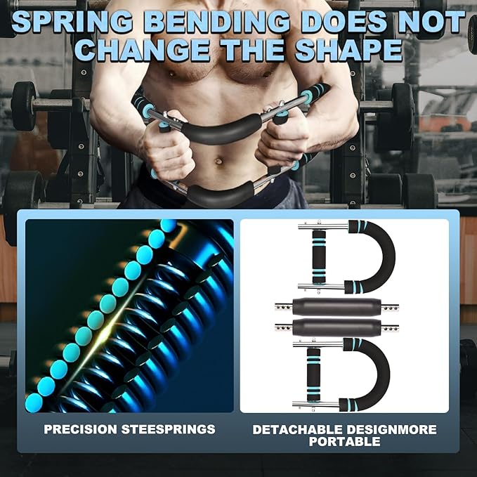 Twister Arm Trainer,Adjustable Resistance Bar for Full Body Workout, Arm Strengthener for Men & Women, Fitness Equipment for Strength Training