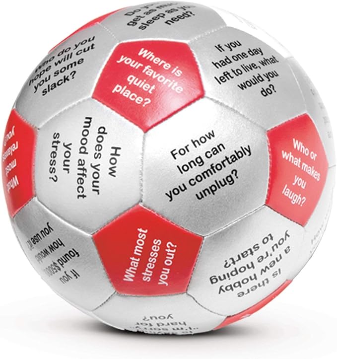 Trainers Warehouse 6" Thumball Collection, 32 Prompts for Conversation, Team Building, Relationship and Training