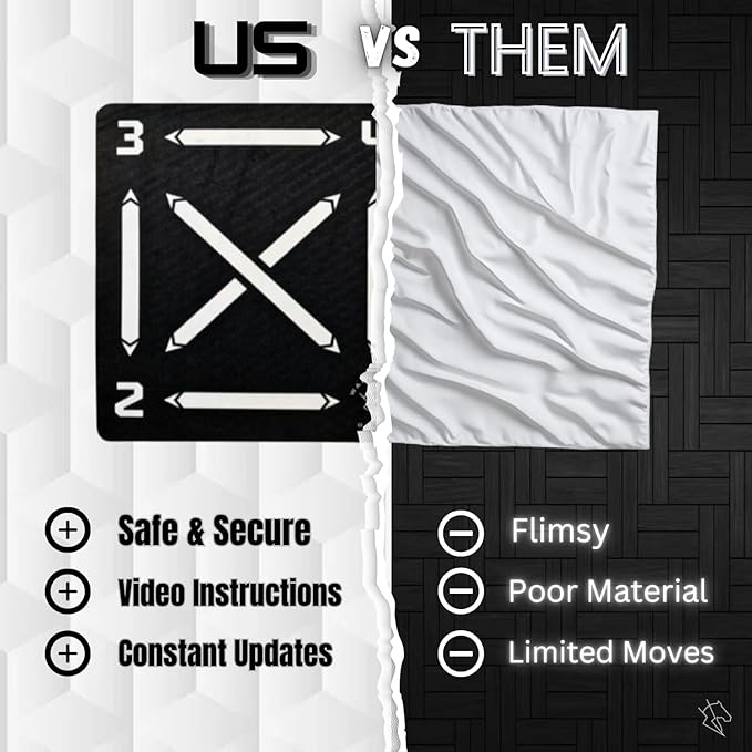 Soccer Training Mat - App with Video Modules Included, Ball Mastery Trainer, Football Footstep Equipment, Durable and High Performance Rubber, Gift for Boys and Girls