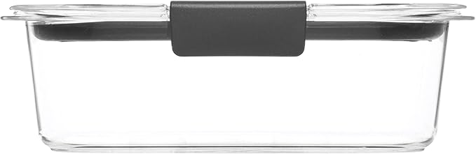 Rubbermaid Brilliance Food Storage Containers, Set of 5 (10 Pieces), BPA-Free, Leak-Proof, Clear