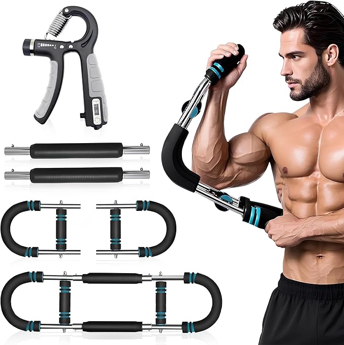 Premium Twister Arm Trainer (55–110 lbs) with Forearm Strengthener (22–132 lbs) Adjustable Chest/Arm Workout Equipment 3- Levels Upper and Lower Body Excercise Machine for Strength Traininig