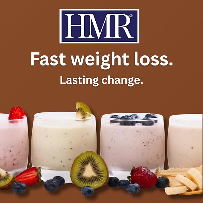 HMR 120 Shake Meal Replacement Powder | Chocolate Shake Mix to Support Healthy Weight Loss | 12g of Protein | Nutritional Drink | Low Calorie Food | 2 Pack (choc/choc), 12 Servings Each