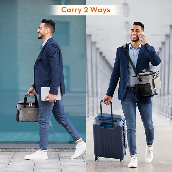 Lifewit Large Lunch Bag Insulated Lunch Box Soft Cooler Cooling Tote for Adult Men Women, Dark Green 24-Can (15L)