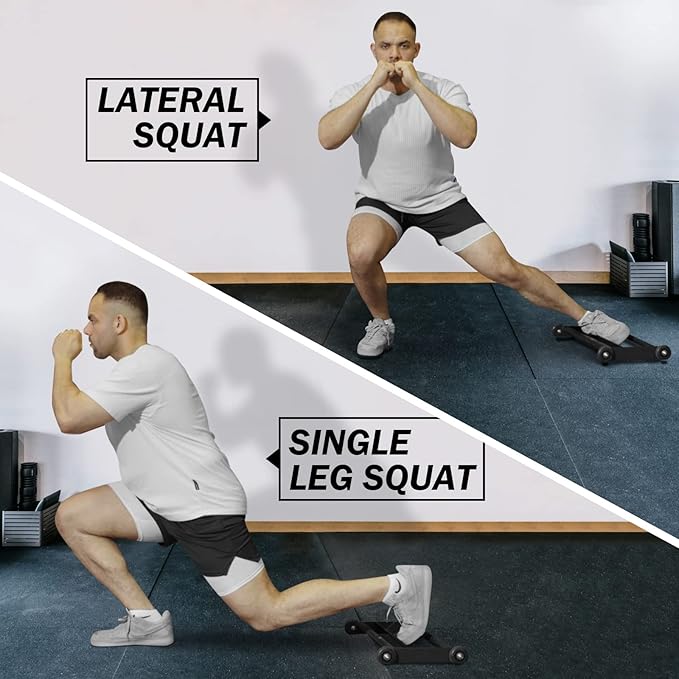 GMWD Glute Ham Glider, Commercial Glute Hamstring Roller with Smooth Wheels, Multi-Function Exercise Wheels, Home Gym Full Body Workout AB Training