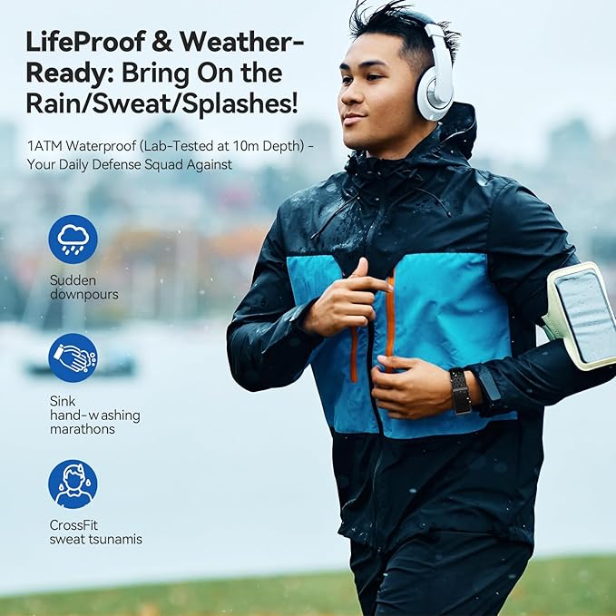 Smart Bracelet, Wearable Activity & Fitness Tracker Band, 24H Sleep Tracker, All-Day Continuous Heart Rate Blood Pressure Stress HRV Monitor, 173 Sport Modes Smart Wristband with Free APP Black