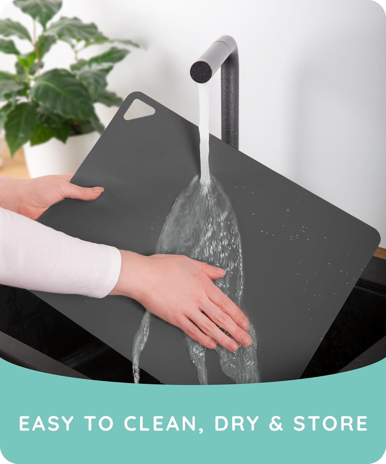 July Home Cutting Board Alternative for Kitchen - Extra Thick Flexible Plastic Cutting Board Set of 3, Non-Slip, BPA-Free, Easy to Clean, Colored Cutting Mats for Cooking, Durable Chopping Sheets