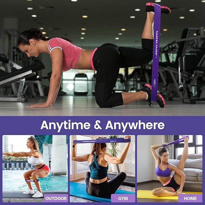 Resistance Bands for Working Out Exercise Loop Bands Workout Bands Set for Men Women Body Stretching, Crossfit Training, Home Workout, Physical Therapy, Booty Legs, Set of 5