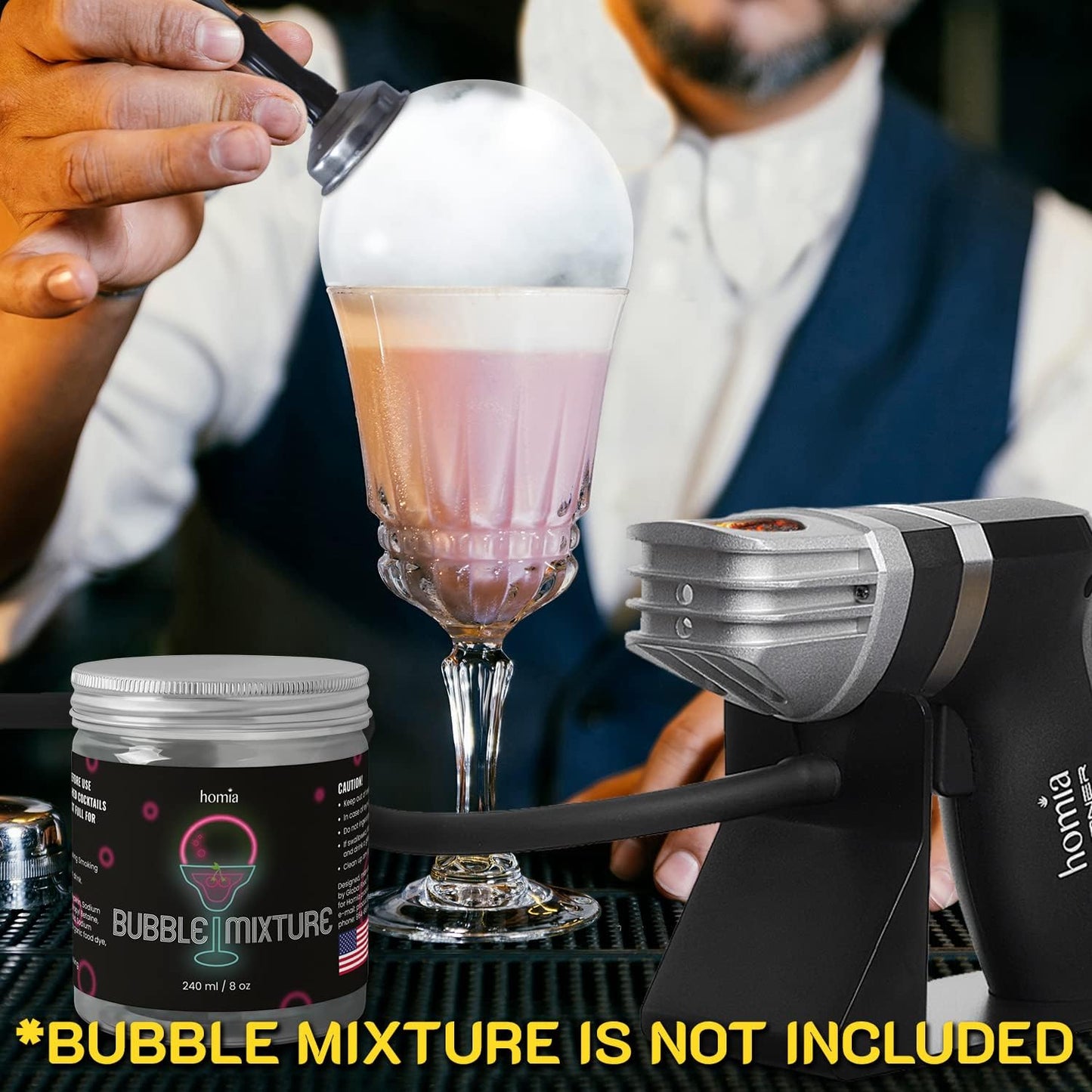 Cocktail Smoker Kit - Whiskey Smoker Kit - Smoke Infuser Birner PRO - Premium Kit, 13 PCS, with Accessories and Wood Chips - Cold Smoke for Food and Drinks - Gift for Men