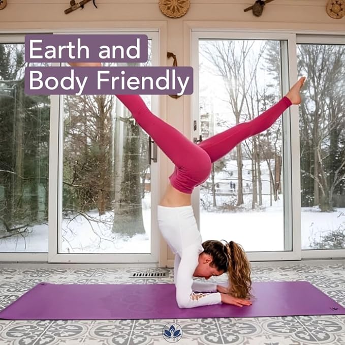 Clever Yoga Liquid Balance Thick Yoga Mat - Pro Exercise Yoga Mat with Non-Slip Surface for Home Gym, Earth-Friendly & Recyclable Pilates and Workout Pad Women & Men, 4.5 mm