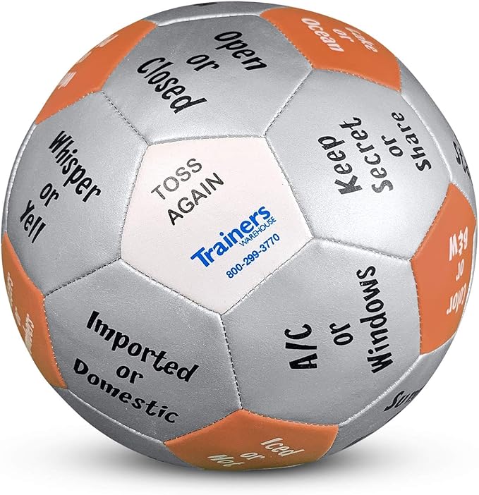 Trainers Warehouse 6" Thumball Collection, 32 Prompts for Conversation, Team Building, Relationship and Training